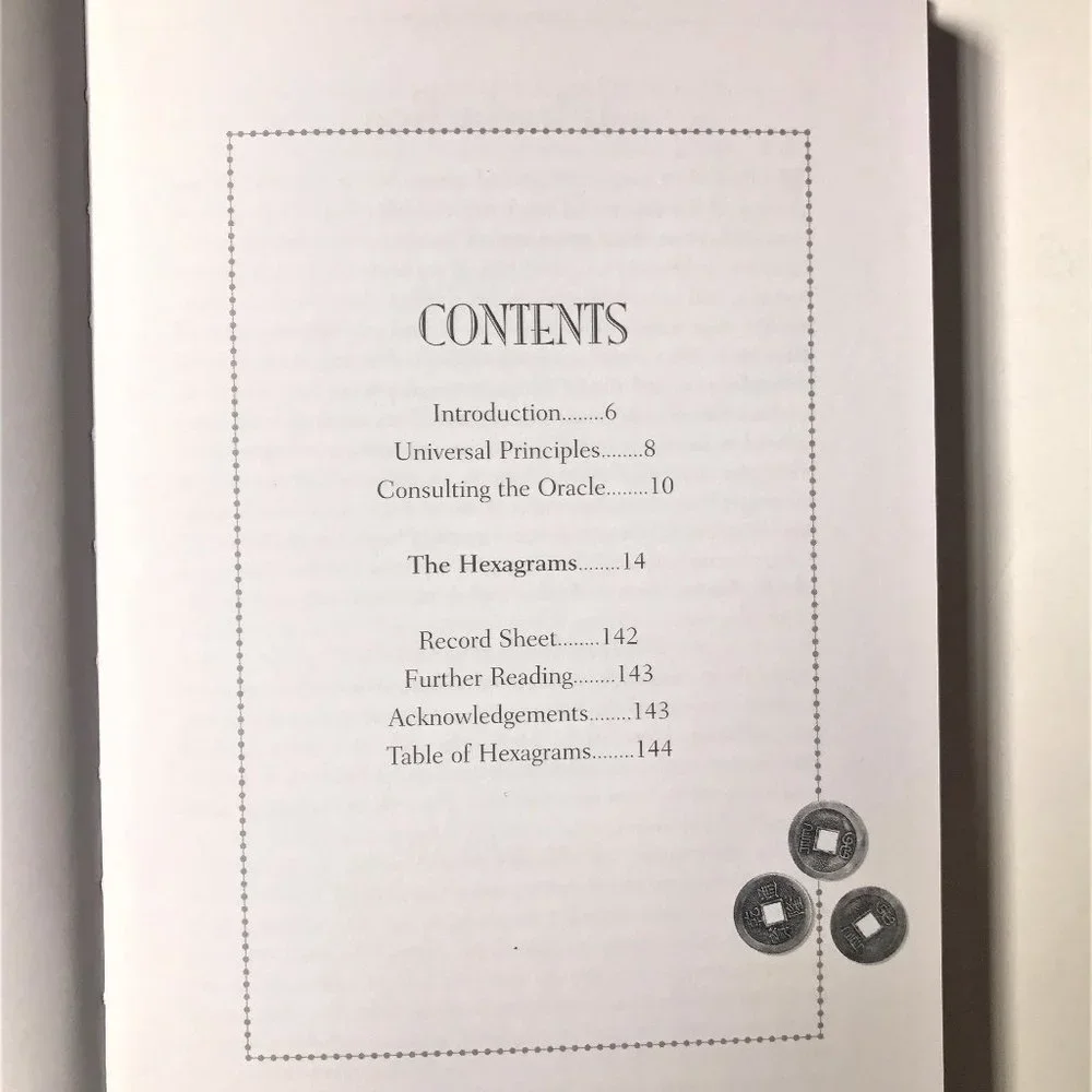 The Lovers' I-Ching by Rosemary Burr, Incl. Illustrated Book & 3 Casting Coins
